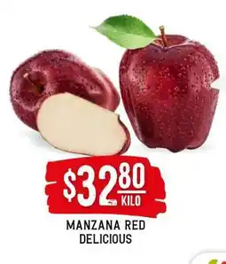 Soriana Híper MANZANA RED DELICIOUS oferta