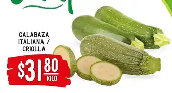 Soriana Híper CALABAZA ITALIANA / CRIOLLA oferta