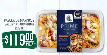 Soriana Súper Paella de mariscos, Valley Foods Prime, 280 g oferta