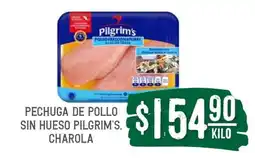 Soriana Súper PECHUGA DE POLLO SIN HUESO PILGRIM'S, CHAROLA oferta