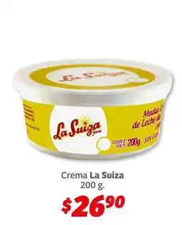 Soriana Híper Crema La Suiza oferta