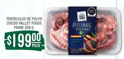 Soriana Súper Tentáculos de pulpo cocido, Valley Foods Prime 250 g oferta