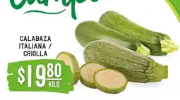 Soriana Súper CALABAZA ITALIANA / CRIOLLA oferta
