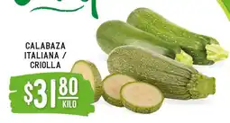 Soriana Súper CALABAZA ITALIANA / CRIOLLA oferta