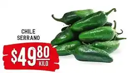 Soriana Híper Serrano - chile oferta