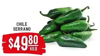 Soriana Híper Serrano - chile oferta