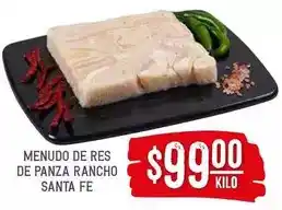 Soriana Híper Menudo de res de panza rancho santa fe oferta