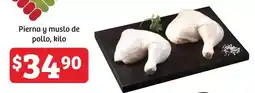 Soriana Híper Pierna y muslo de pollo oferta