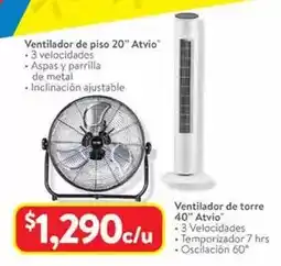Walmart Atvio - ventilador de piso 20 oferta