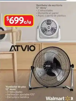 Walmart Atvio - ventilador de escritorio oferta