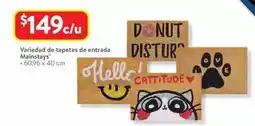 Walmart Mainstays - variedad de tapetes de entrada oferta