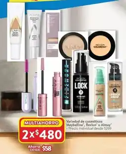 Walmart Almay - variedad de cosméticos maybelvine oferta