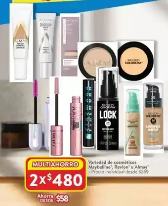 Walmart Almay - variedad de cosméticos maybelvine oferta