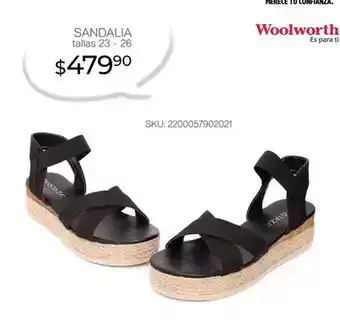 DelSol Woolworth - sandalia oferta
