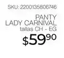 DelSol Panty lady carnival oferta