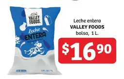 Soriana Híper Leche entera VALLEY FOODS oferta