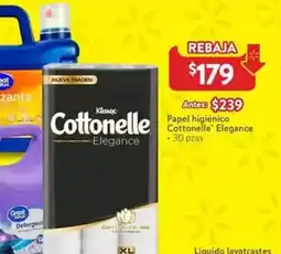 Walmart Kleenex - papel higiénico cottonelle elegance oferta