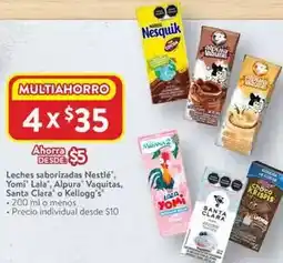 Walmart Nestlé - leches saborizadas oferta
