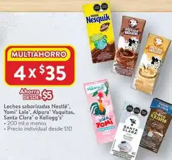 Walmart Nestlé - leches saborizadas oferta