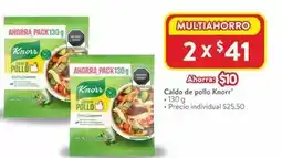 Walmart Knorr - caldo de pollo oferta