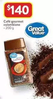 Walmart Great value - café gourmet colombiano oferta