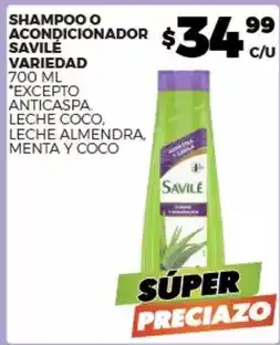 Merco Savilé - shampoo o acondicionador oferta