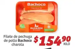 Soriana Híper Filete de pechuga de pollo Bachoco charola oferta