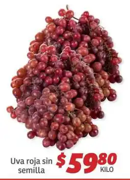 Soriana Híper Uva roja sin semilla oferta