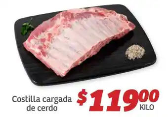 Soriana Híper Costilla cargada de cerdo oferta