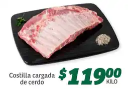 Soriana Súper Costilla cargada de cerdo oferta