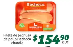 Soriana Súper Filete de pechuga de pollo Bachoco charola oferta