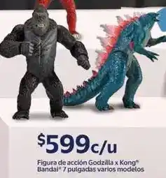 Walmart Bandai - figura de accion godzilla x kong bandal 7 pulgadas oferta