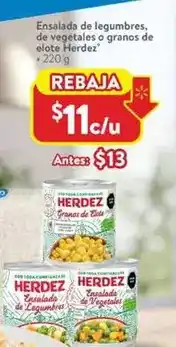 Walmart Herdez - ensalada de legumbres oferta