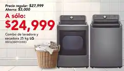 City Club Combo de lavadora y secadora 25 kg LG oferta