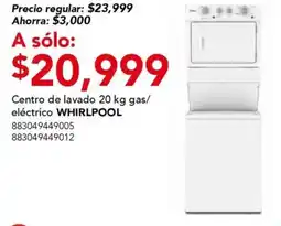 City Club Centro de lavado gas/ eléctrico WHIRLPOOL oferta