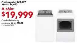 City Club Combo lavadora y secadora MABE oferta