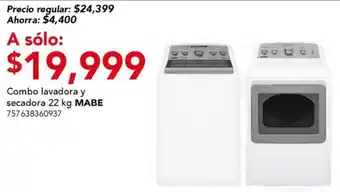 City Club Combo lavadora y secadora MABE oferta