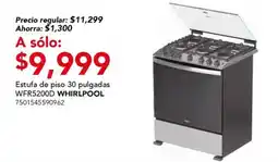 City Club Estufa de piso 30 pulgadas WFR5200D WHIRLPOOL oferta