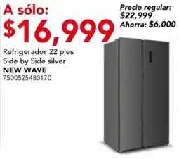 City Club Refrigerador Side by Side silver NEW WAVE oferta