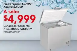 City Club Congelador horizontal KOOL FACTORY oferta