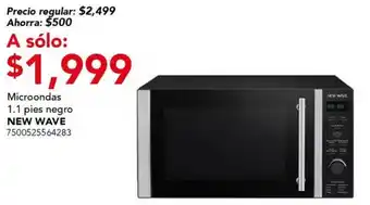 City Club Microondas negro NEW WAVE oferta