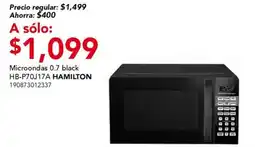City Club Microondas 0.7 black HB-P70J17A HAMILTON oferta