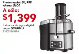 City Club Extractor de jugos digital negro GOURMIA oferta