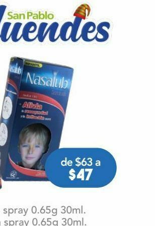Farmacia San Pablo Nasalub infantil sol 0.65gr fgo c/30ml oferta