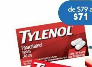 Farmacia San Pablo Tylenol tab 500mg caj c/20 oferta