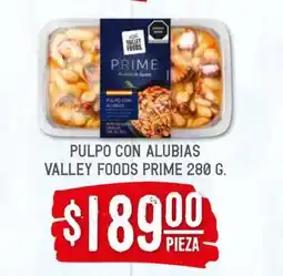 Soriana Híper Pulpo con Alubias Valley Foods Prime 280 g oferta
