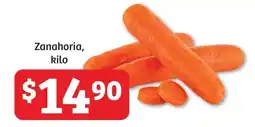 Soriana Híper Zanahoria, kilo oferta