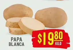 Soriana Híper Papa Blanca oferta