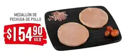 Soriana Híper Medallón de Pechuga de Pollo oferta