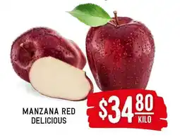 Soriana Híper MANZANA RED DELICIOUS oferta